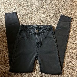 American Eagle Outfitters Black Sky High Jegging